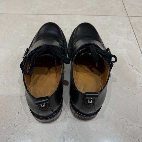 $1195 Value Black Valentino Garavani Double Monk Strap Shoes - Picture 3 of 11